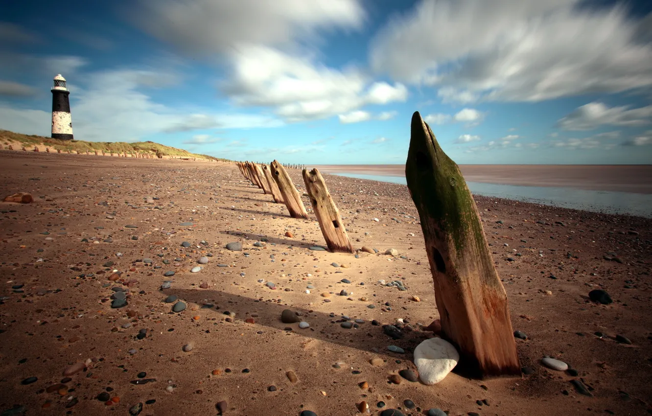 Photo wallpaper sea, landscape, lighthouse