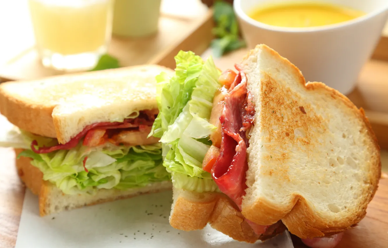 Photo wallpaper food, bread, salad, sandwiches, sandwich