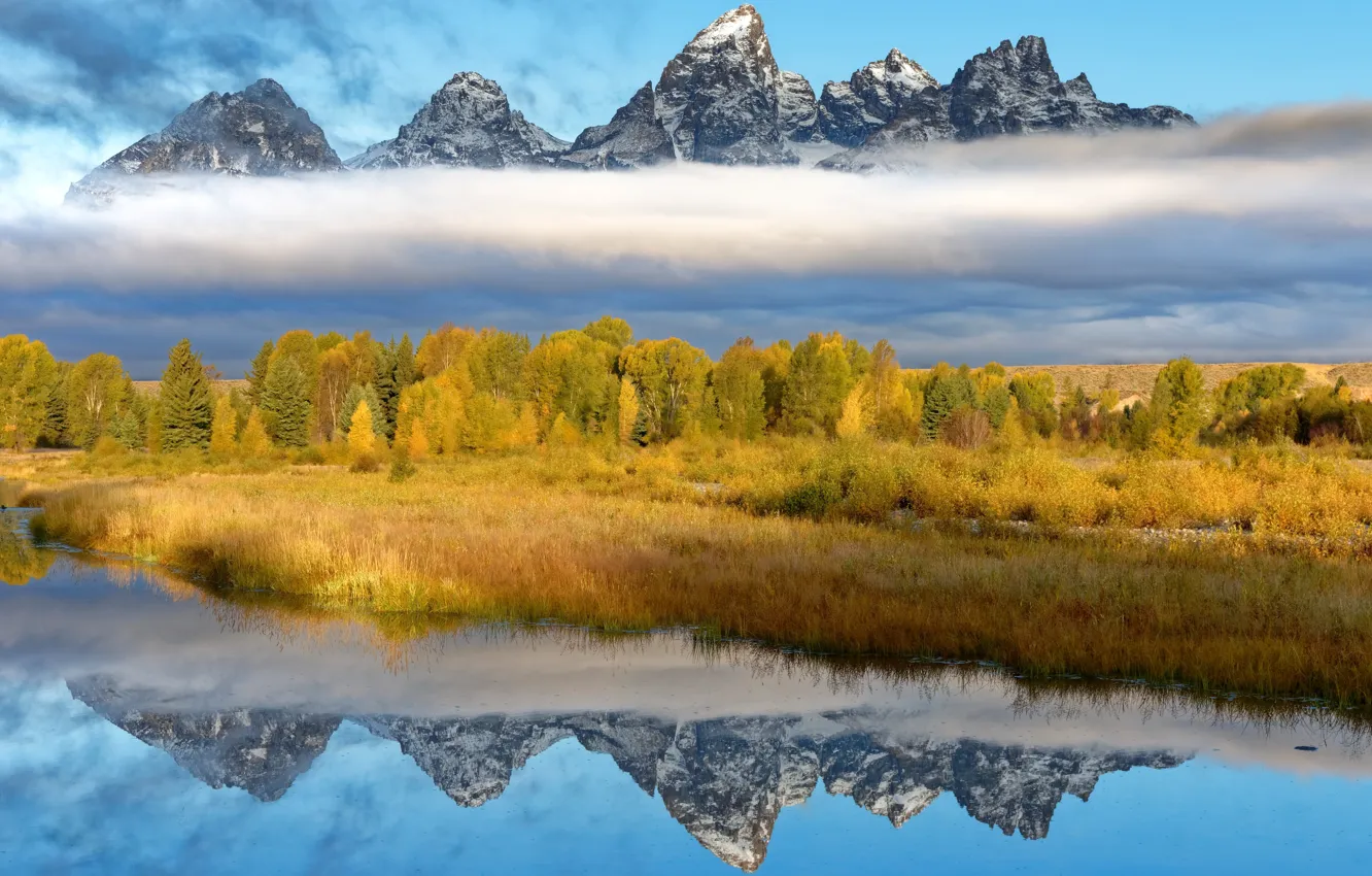 Photo wallpaper nature, Wyoming, Grand Teton National Park