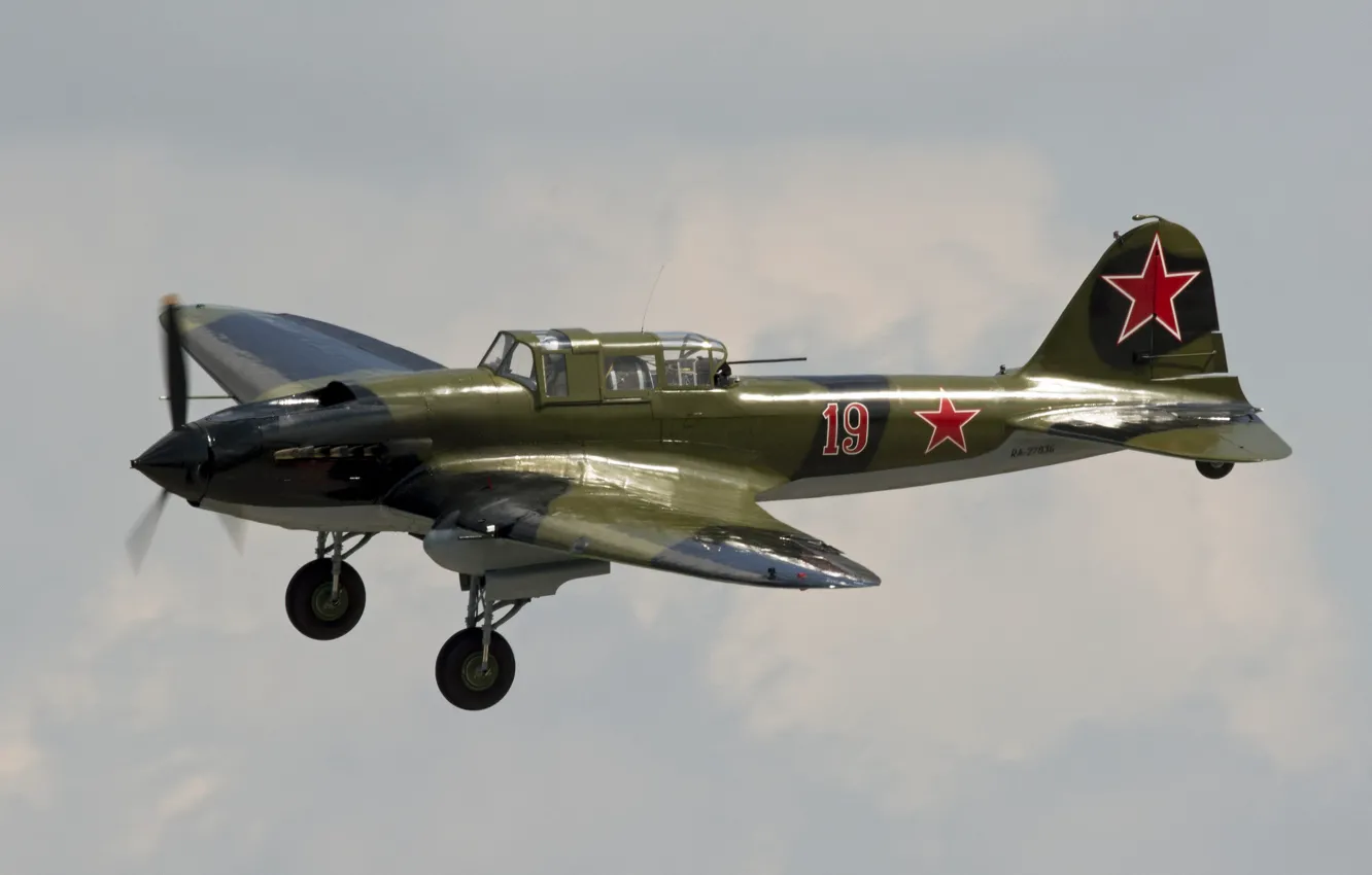 Photo wallpaper Il-2, Ilyushin Il-2 Sturmovik, Soviet attack aircraft
