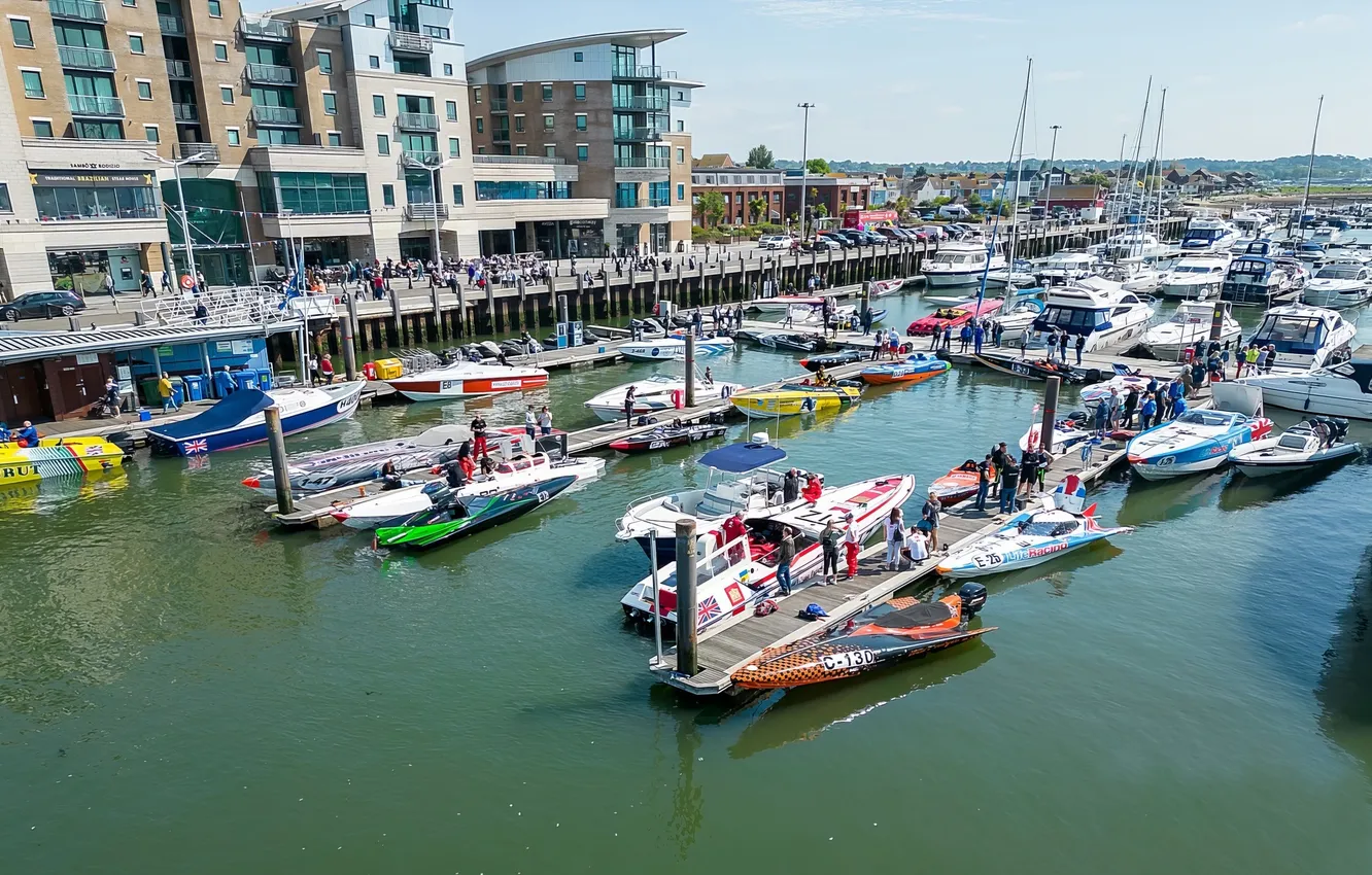 Photo wallpaper race, boat, speed