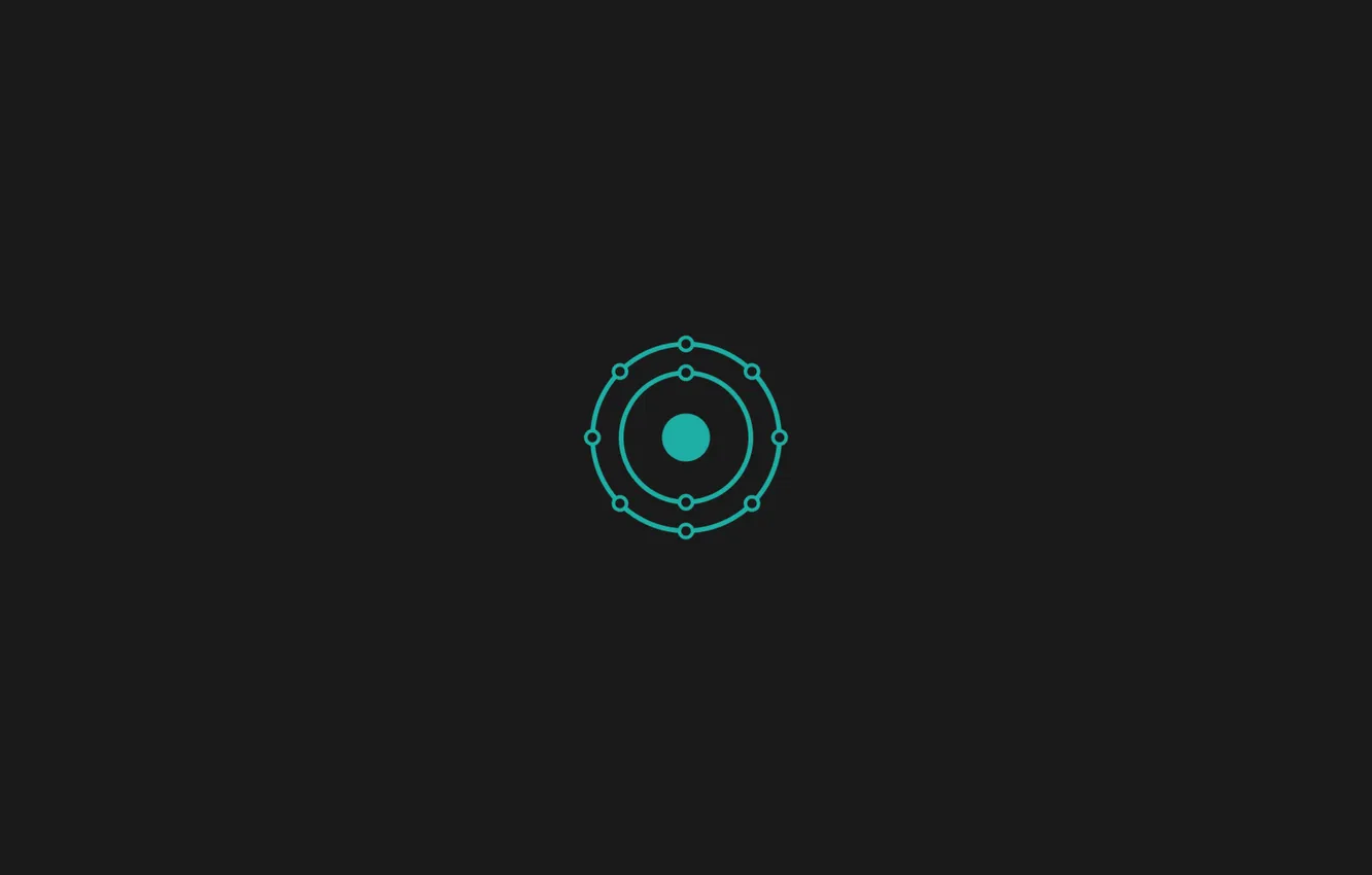 Photo wallpaper minimalism, ring, minimalism, the dark background, rings, dark background