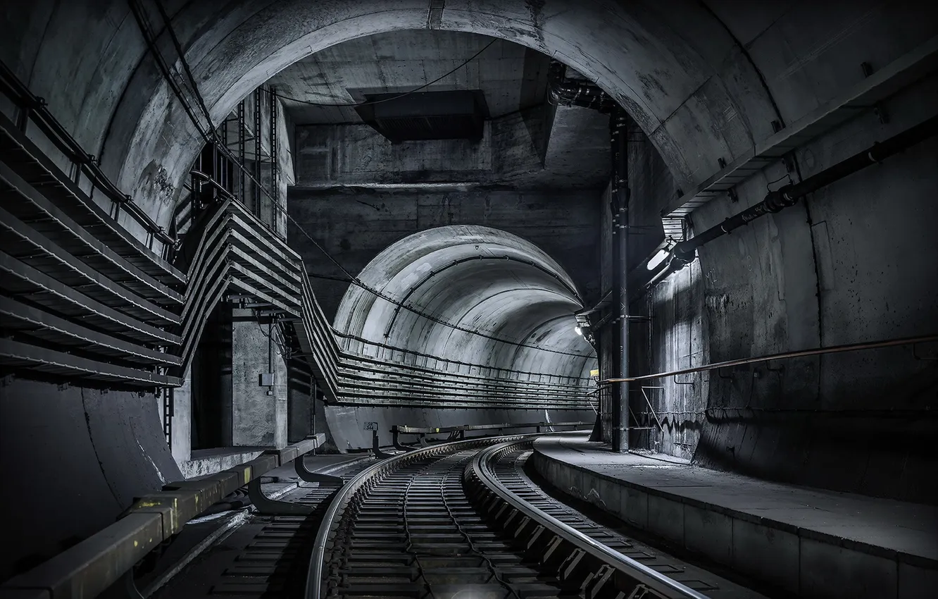 Photo wallpaper the city, background, metro