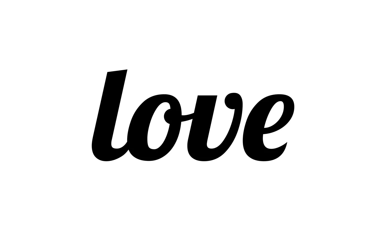 Photo wallpaper letters, love, the word