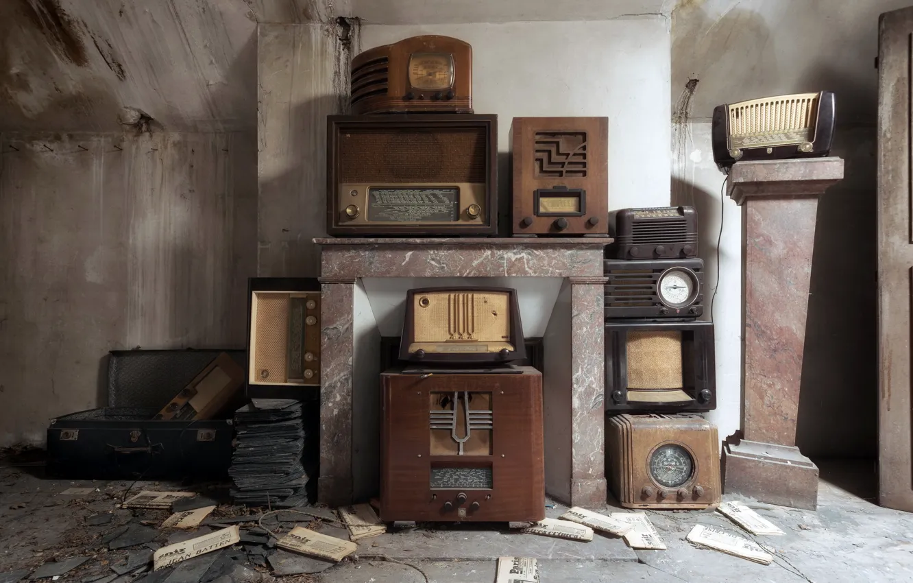 Photo wallpaper background, radio, receiver