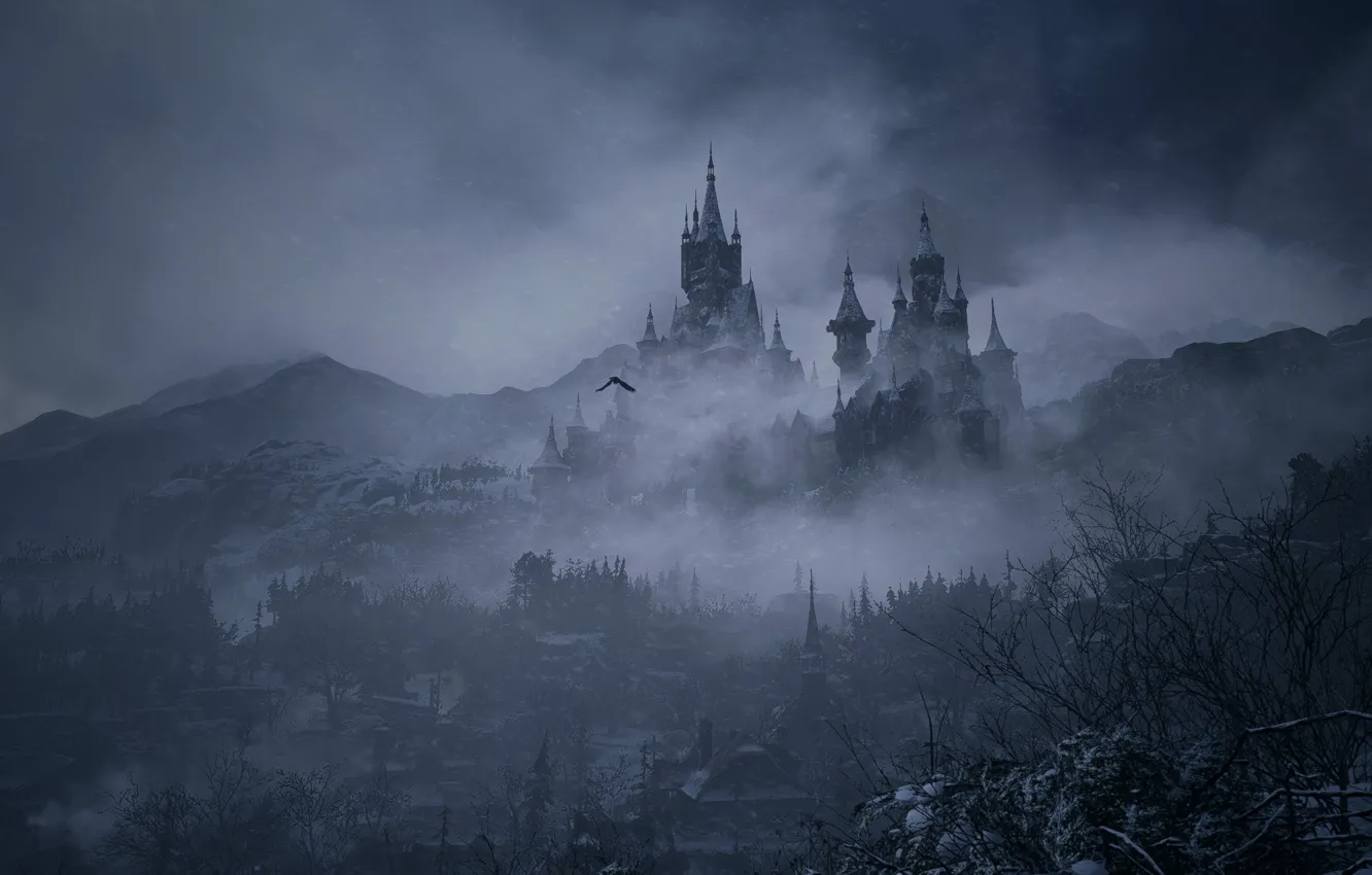 Wallpaper Dark, Castle, RE Village images for desktop, section игры ...