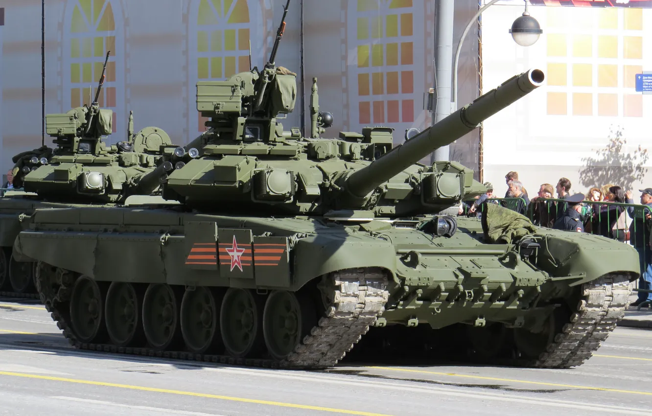 Photo wallpaper tank, armor, T-90