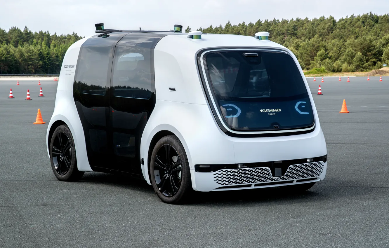 Photo wallpaper Volkswagen, hi-tech, autonomous car, Sedric Concept