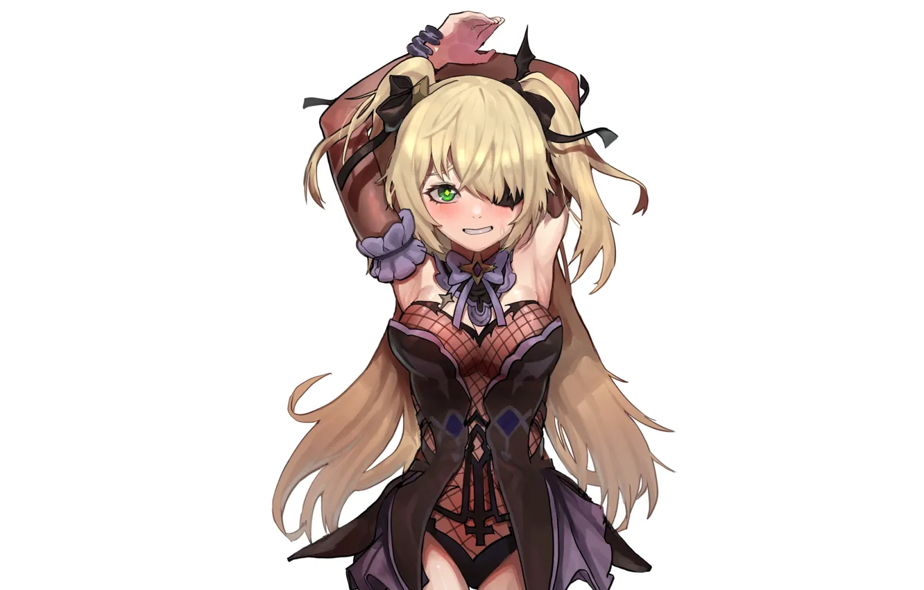 Photo wallpaper kawaii, girl, sexy, anime, pretty, purple, cute, armpit