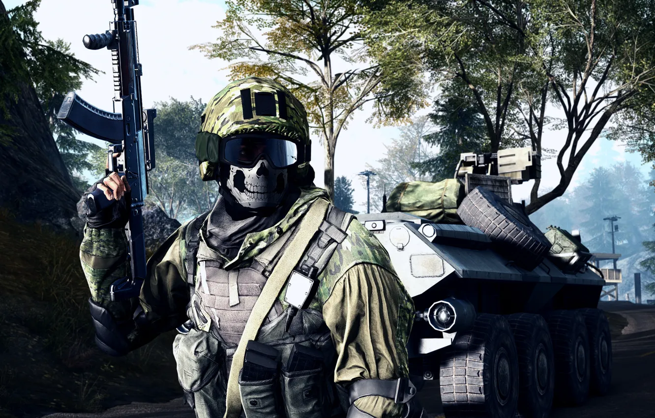 Photo wallpaper weapons, soldiers, equipment, Battlefield 4