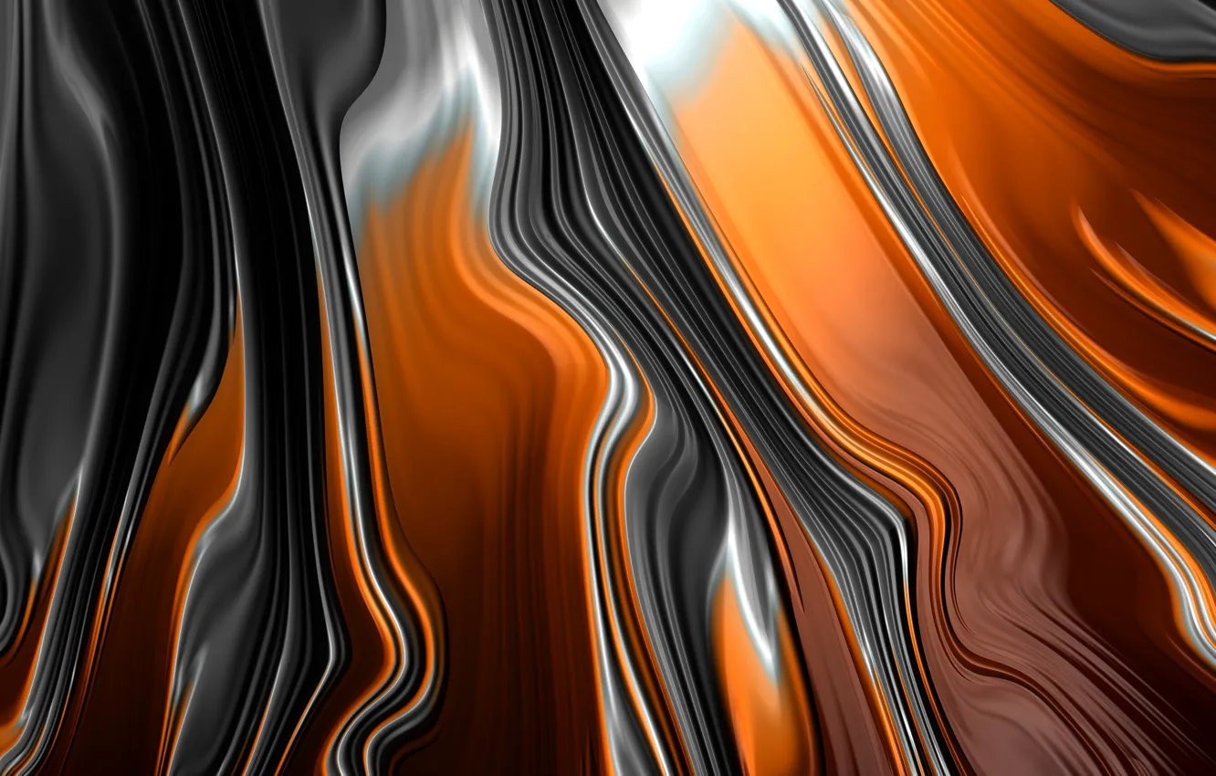 Photo wallpaper line, strip, curves, Fractal