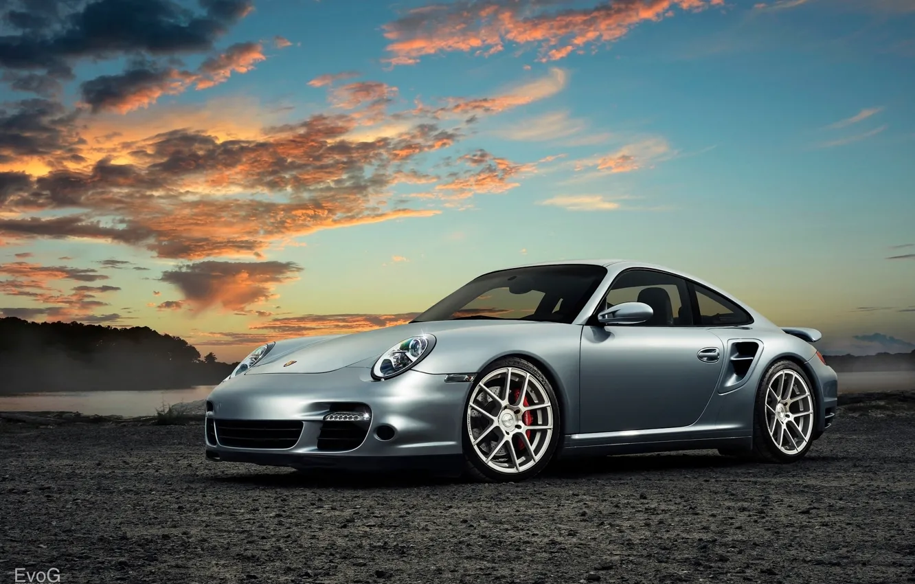 Photo wallpaper Porsche 911 Turbo, EvoG Photography, Evano Gucciardo, Avant Garde Wheels