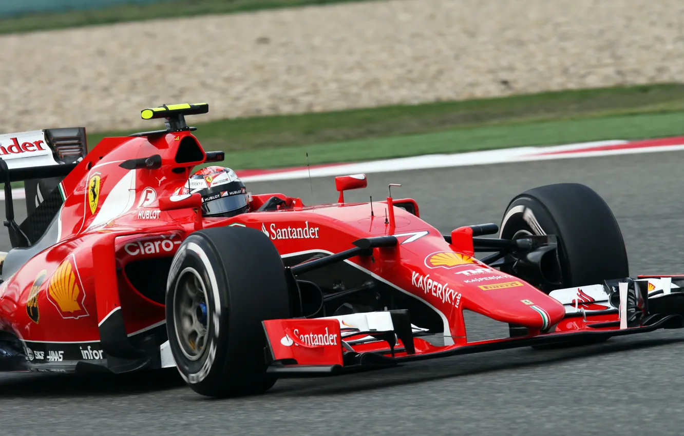 Photo wallpaper ferrari, kimi raikkonen also, sf15-t