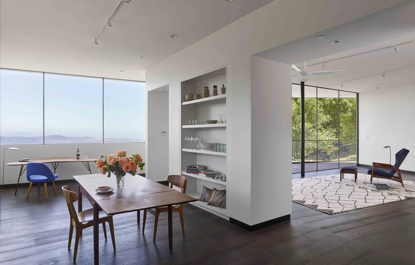 Photo wallpaper design, style, interior, living room, dining room, California, Sonoma, SONOMA