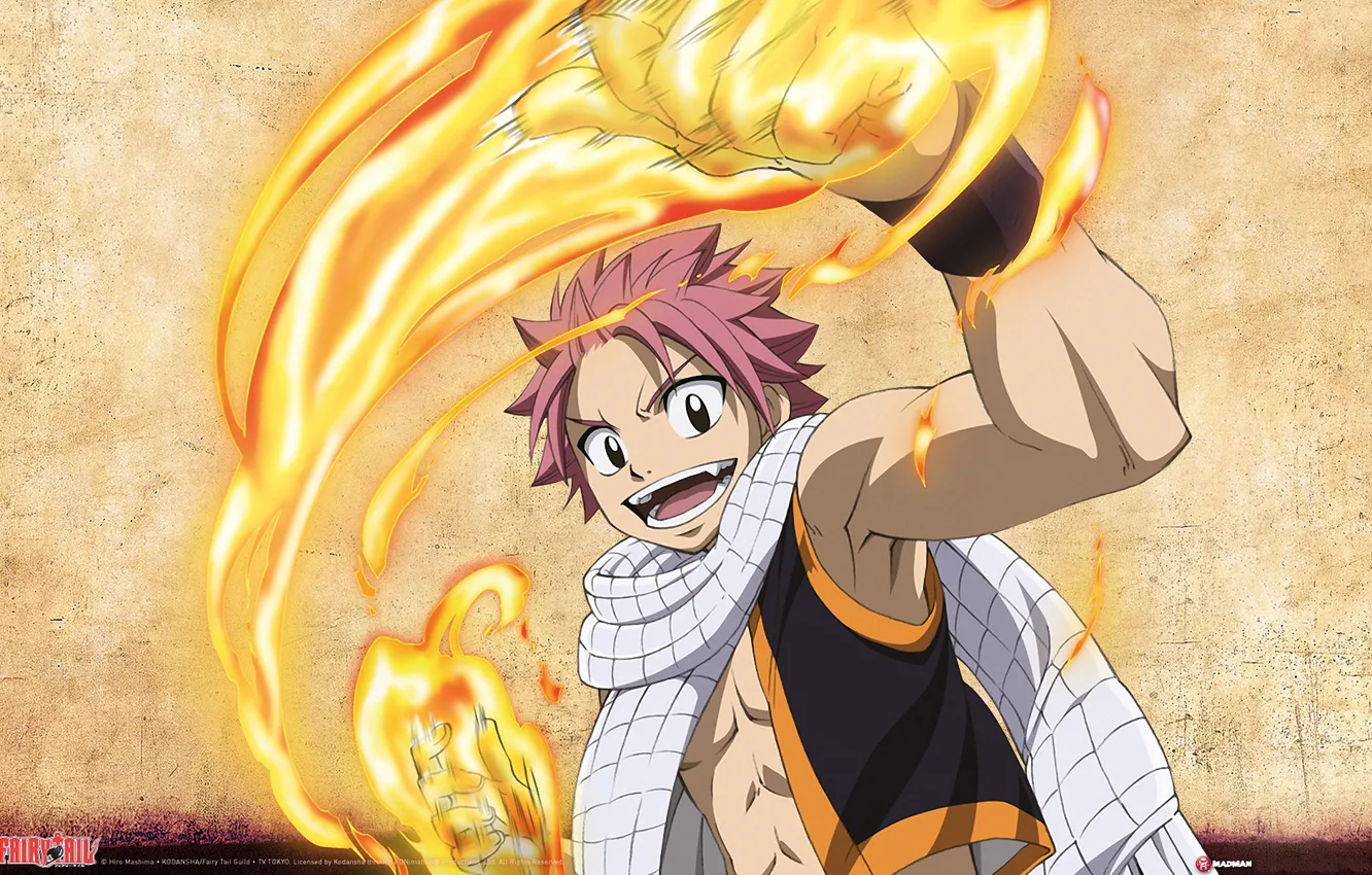 Photo wallpaper fire, flame, guy, Fairy Tail, Natsu Dragneel, Fairy tail