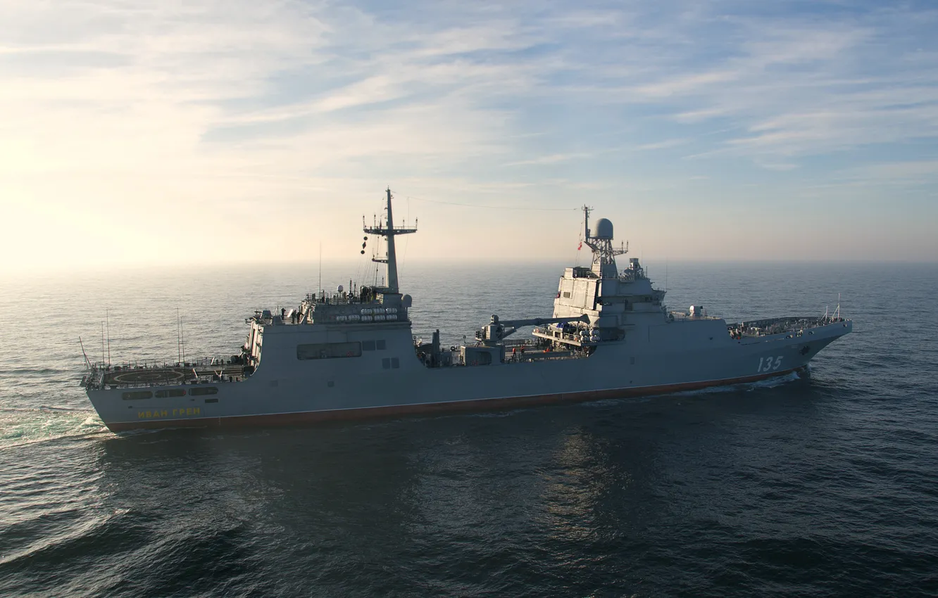 Photo wallpaper ship, landing, Ivan Gren