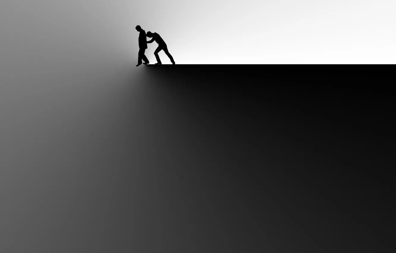 Photo wallpaper background, people, silhouette