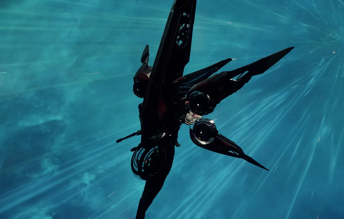 Photo wallpaper space, starship, Star Citizen, Khartu-Al, Moving