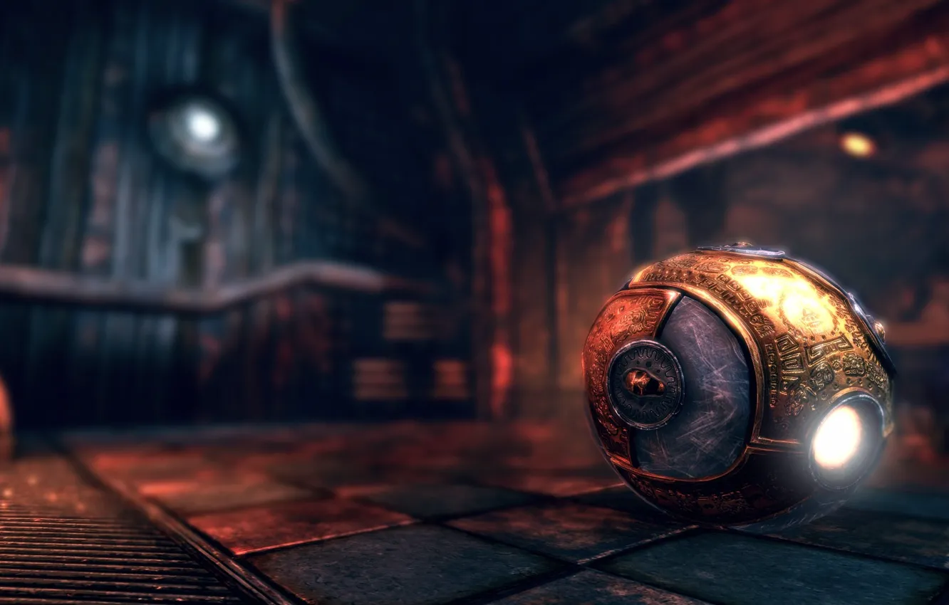 Photo wallpaper the ball, skull, sphere, The Ball