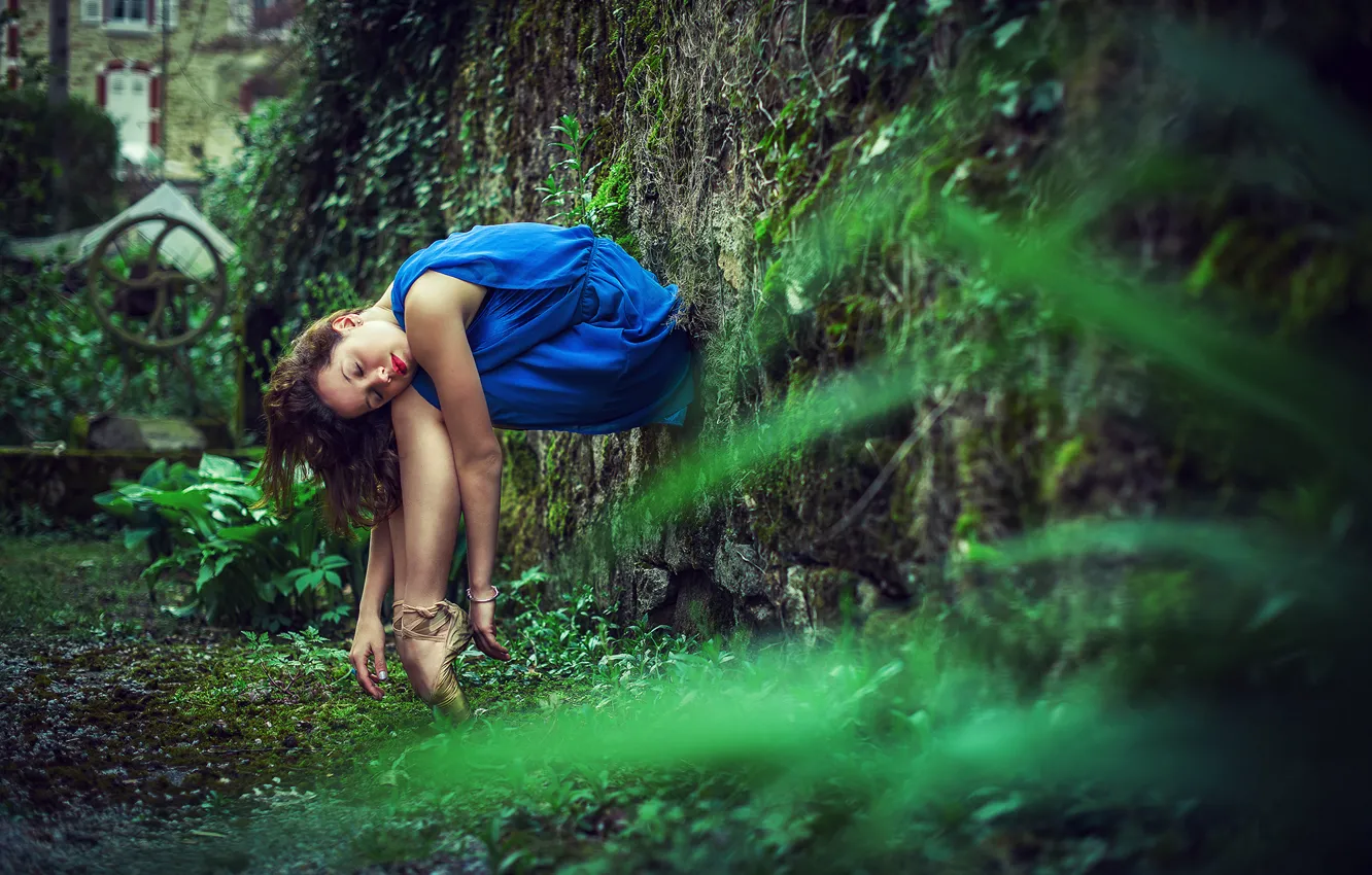 Photo wallpaper stay, sleep, ballerina, Pointe shoes