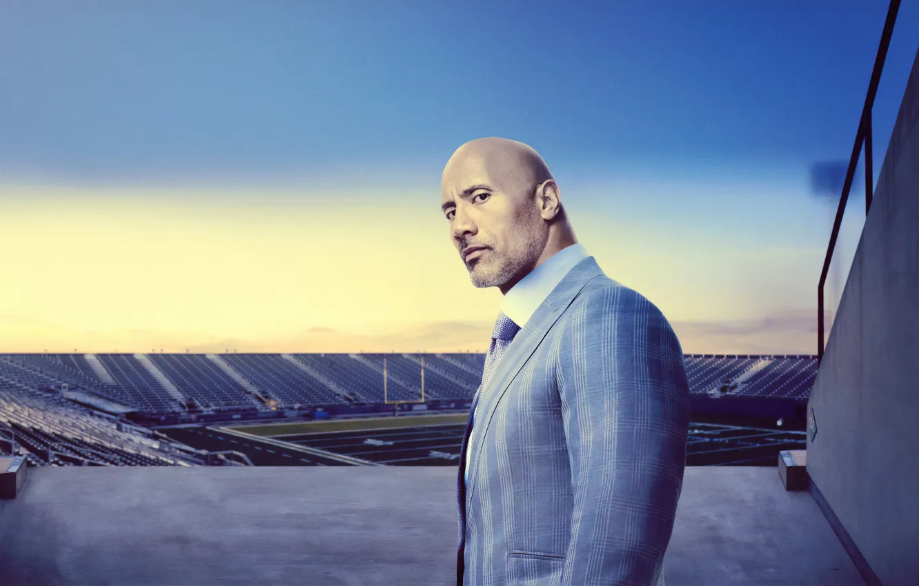Photo wallpaper look, pose, costume, the series, stadium, Dwayne Johnson, Dwayne Johnson, Player