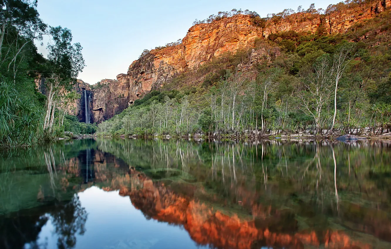 Photo wallpaper landscape, Jim Jim Falls, Kakadu National Park
