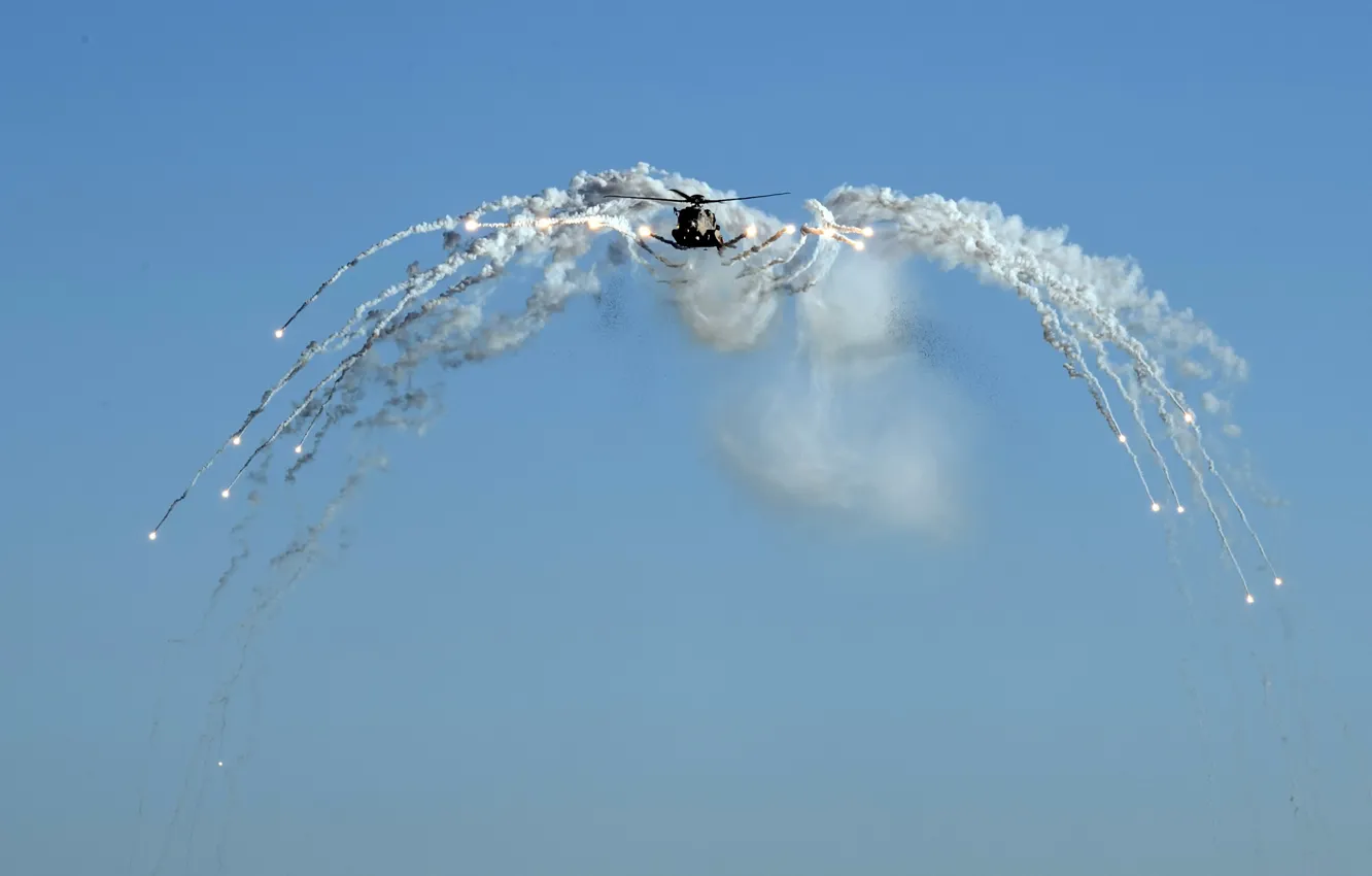 Photo wallpaper weapons, army, helicopter