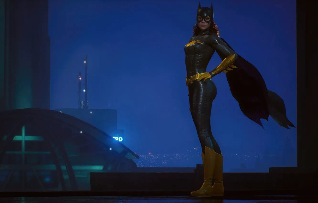 Photo wallpaper game, knights, Batgirl, Gotham