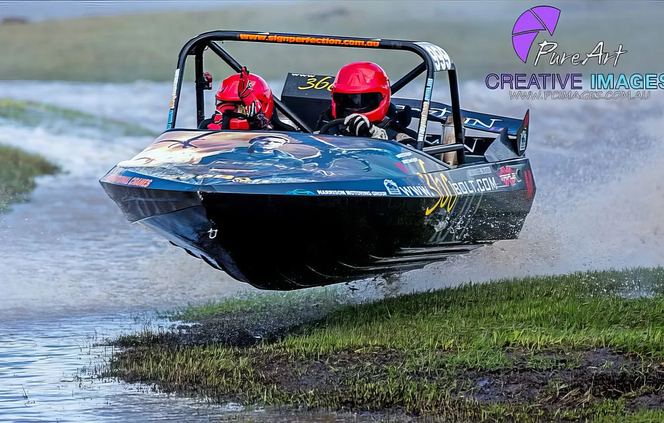 Photo wallpaper race, boat, speed