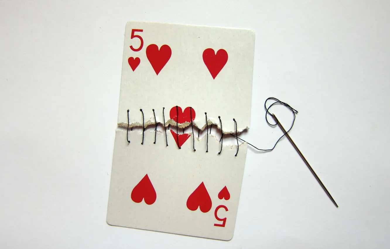 Photo wallpaper needles, map, thread