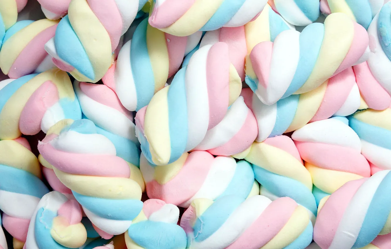 Photo wallpaper candy, sweet, marshmallows