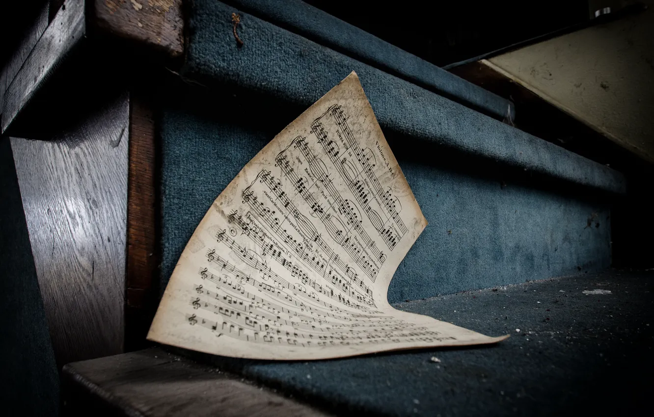 Photo wallpaper notes, music, background