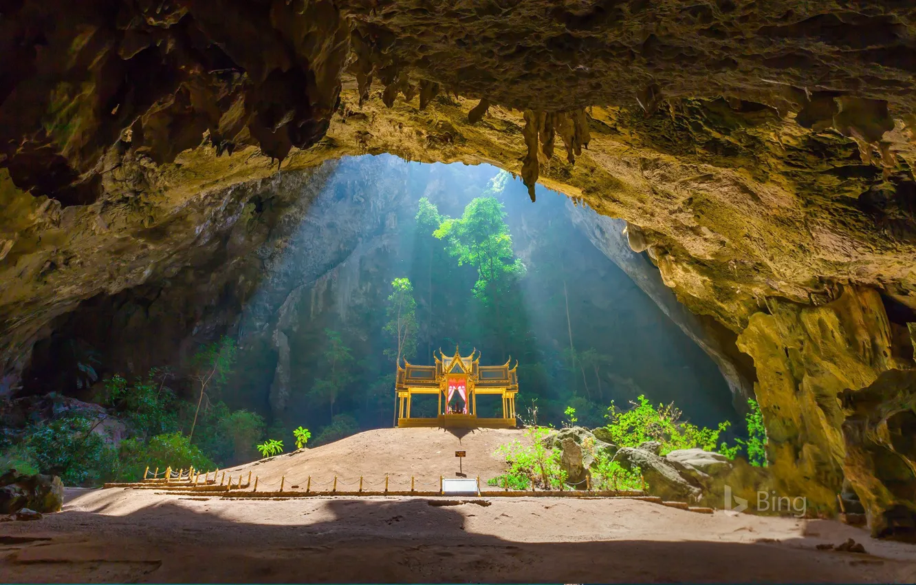 Photo wallpaper Thailand, cave, pavilion, The Kitchen Charuhas, Praya Nakhon