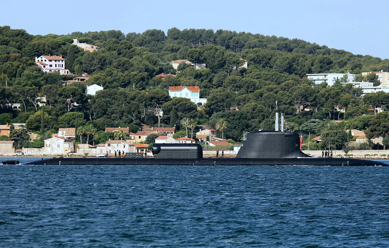 Photo wallpaper rocket, French Navy, Suffren, nuclear submarine