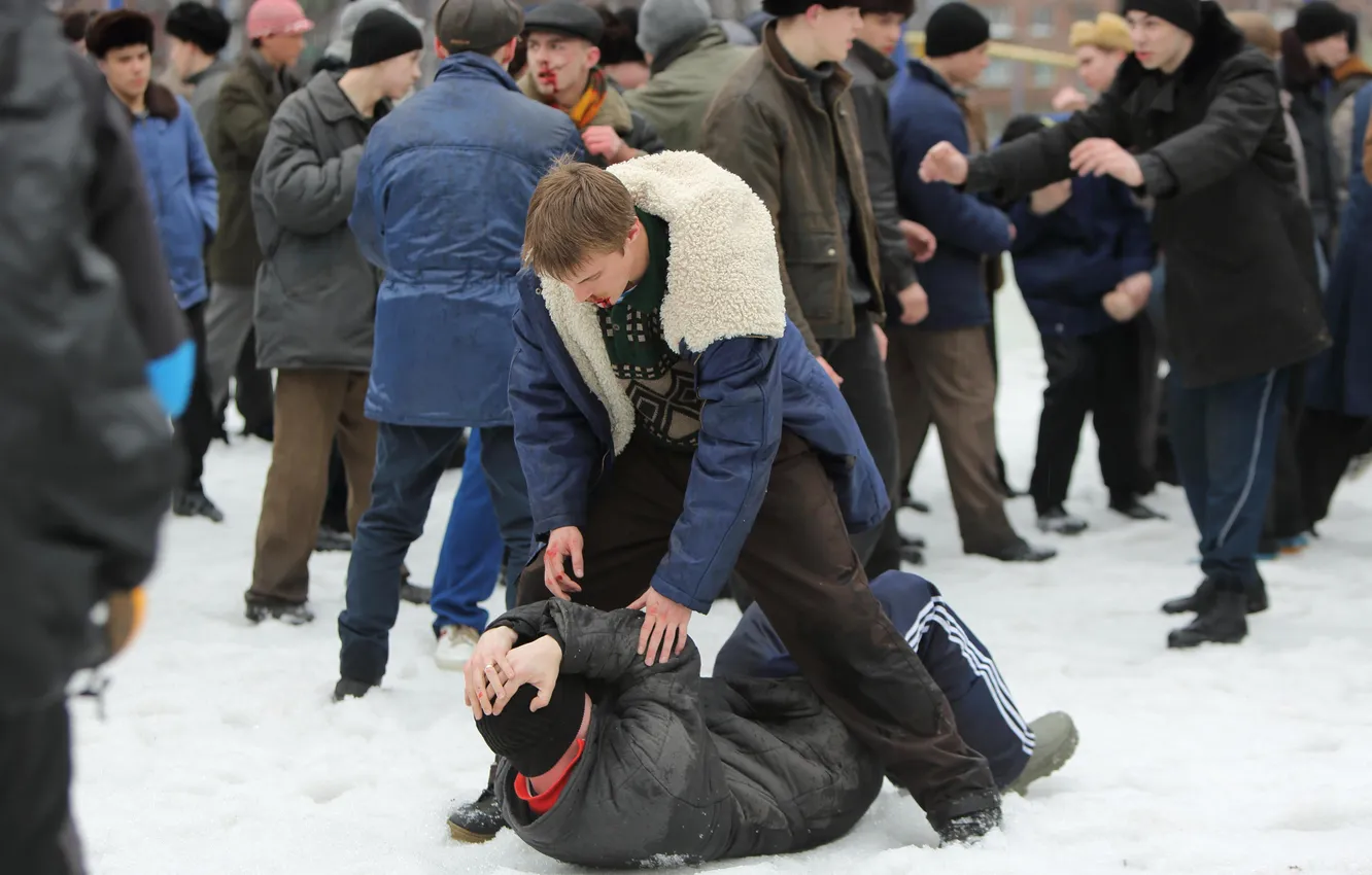 Photo wallpaper Kazan, group, Ivan Yankovsky, Vova Adidas, Boy's word:Blood on the pavement