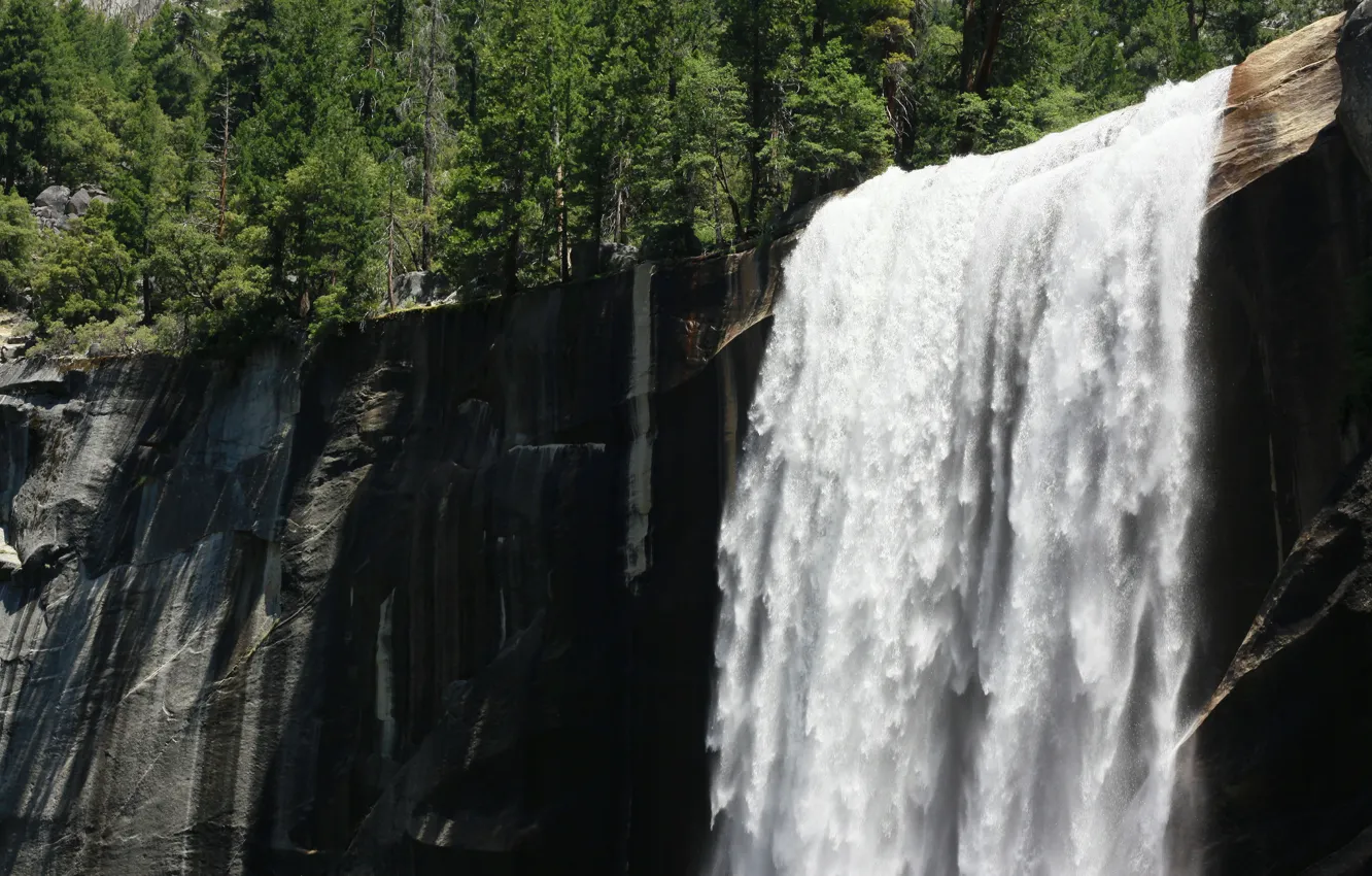 Photo wallpaper USA, USA, Waterfall, Yosemite National Park, Yosemite national Park, Yosemite falls