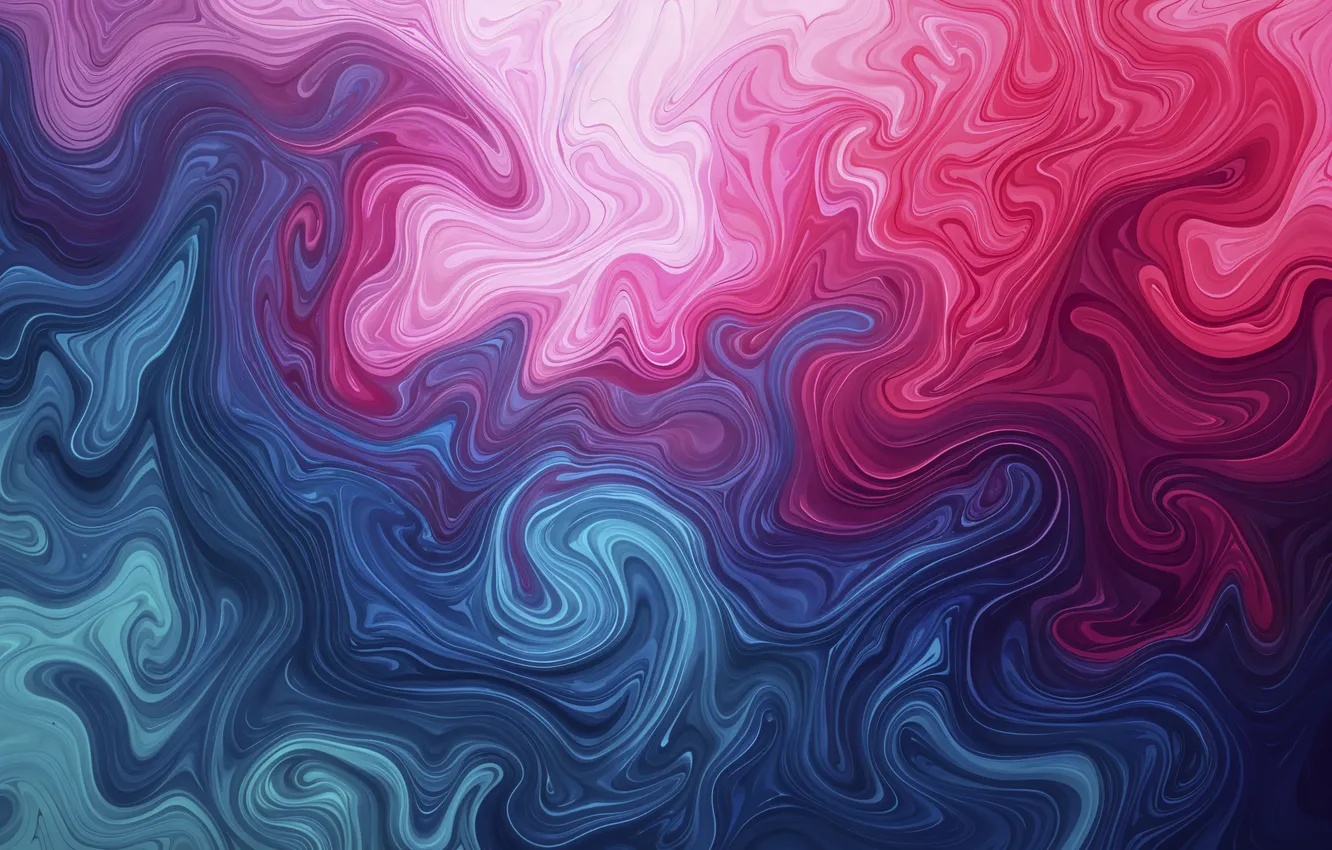 Photo wallpaper line, blue, abstraction, blue, pink, abstract background, diffusion, mixing