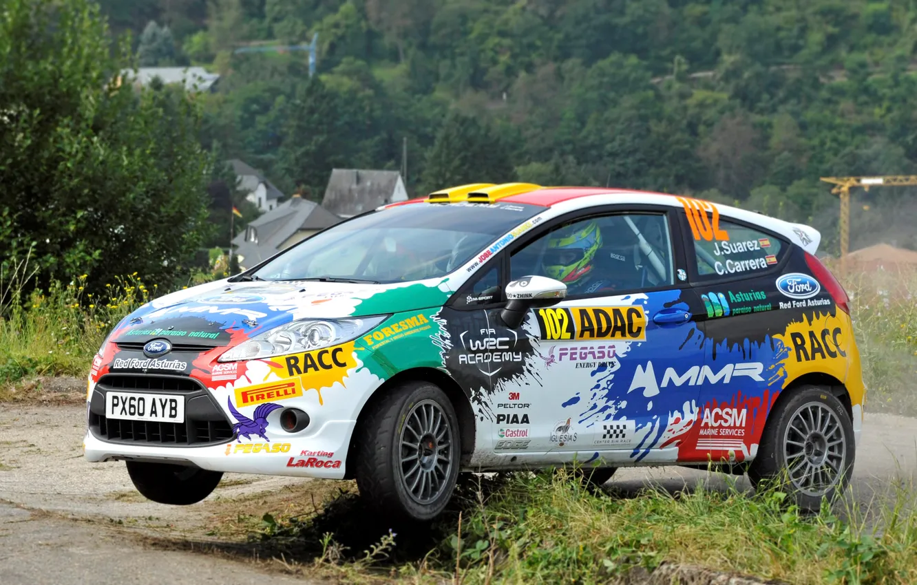 Photo wallpaper auto, race, sport, Ford, turn, day, car, Ford