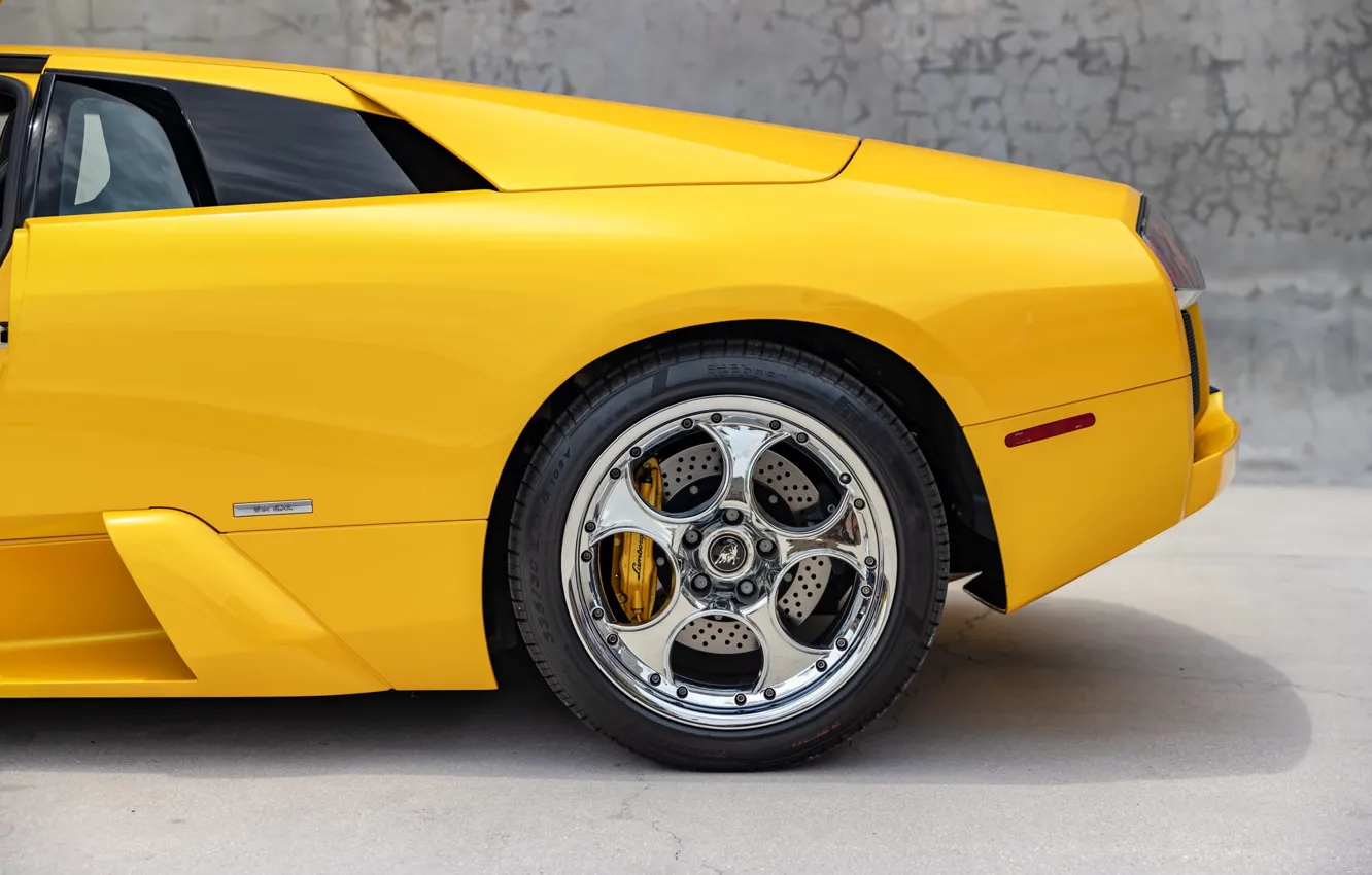 Photo wallpaper Lamborghini, Lamborghini Murcielago, Murcielago, lambo, wheel, side wiew