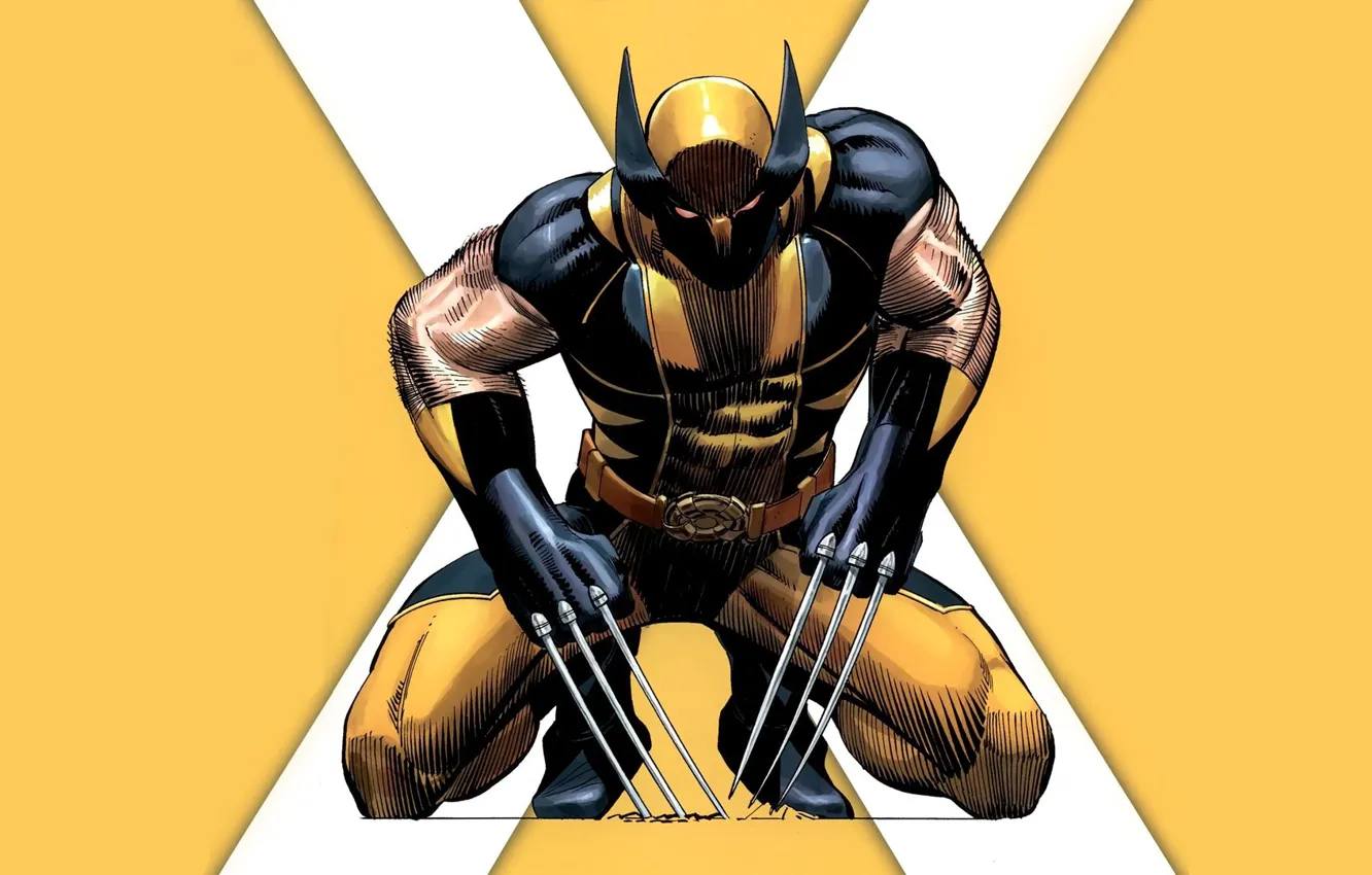 Photo wallpaper Costume, Hero, Wolverine, Logan, Claws, Superhero, Hero, Wolverine