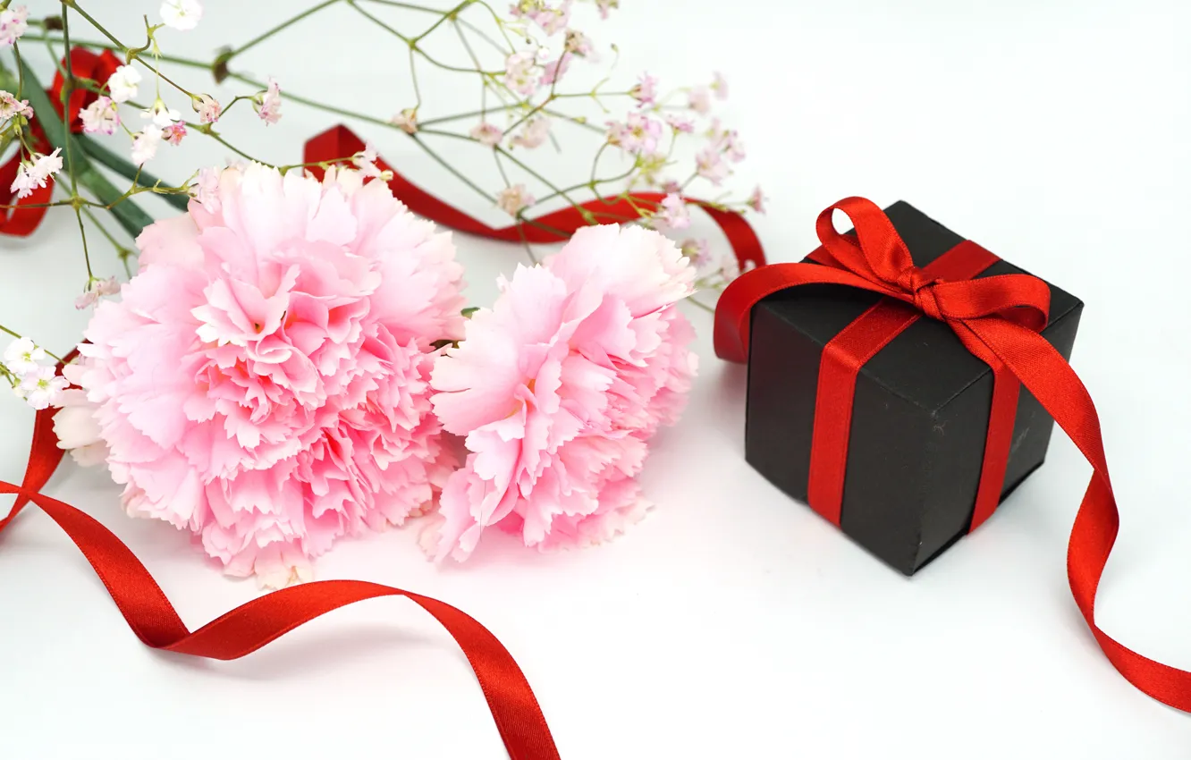 Photo wallpaper holiday, gift, tape, clove