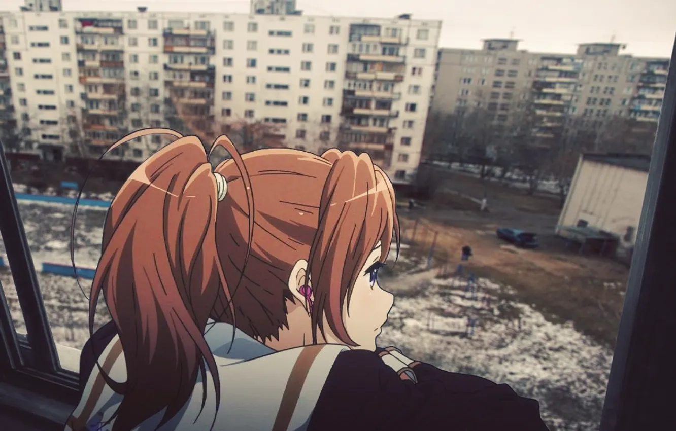 Photo wallpaper anime, yard, Russia, Chan