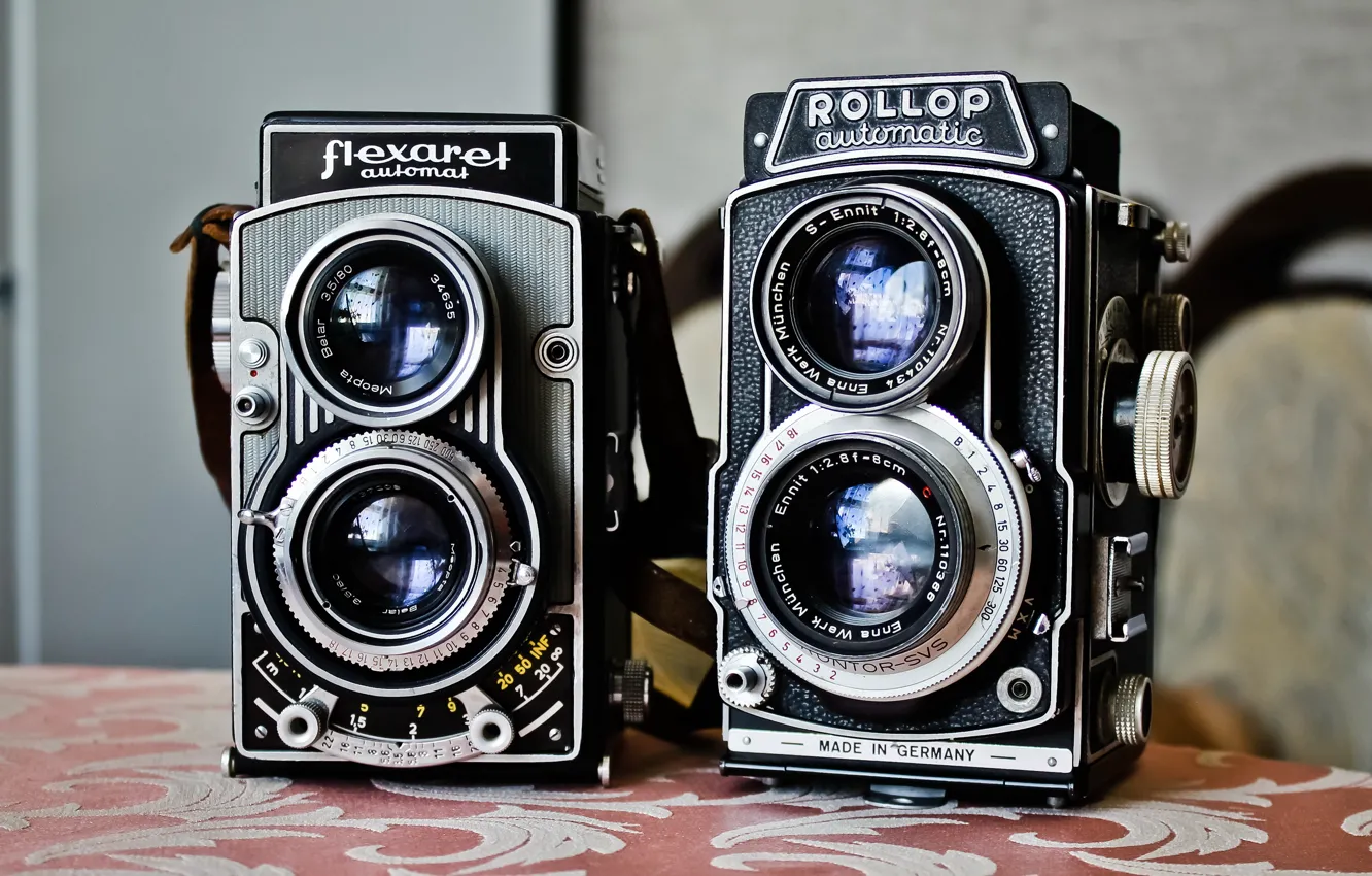 Photo wallpaper Germany, camera, Flexaret, Rollop