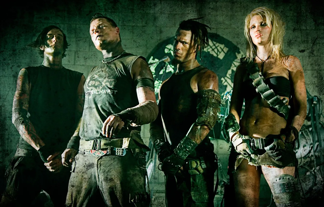 Photo wallpaper industrial metal, Aggrotech, TBM, CombiChrist