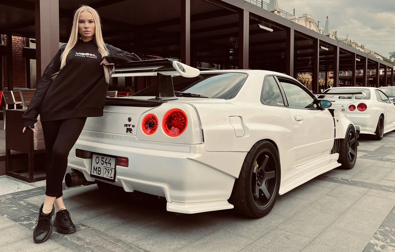 Photo wallpaper girl, sexy, Wallpaper, sweetheart, model, bright, tuning, slim