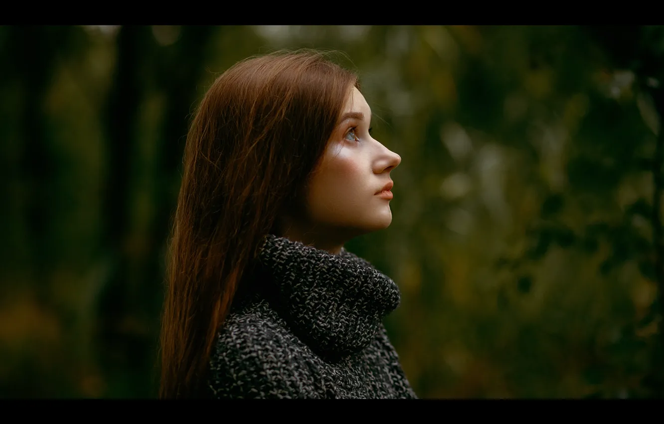 Photo wallpaper look, nature, hair, Girl, Pauline, Igor Kupriyanov
