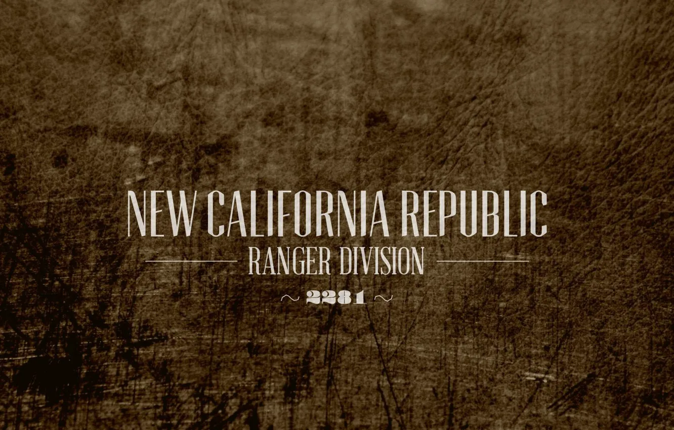 Photo wallpaper Bethesda Softworks, New California Republic Rangers, NCR Ranger, Fallou New Vegas
