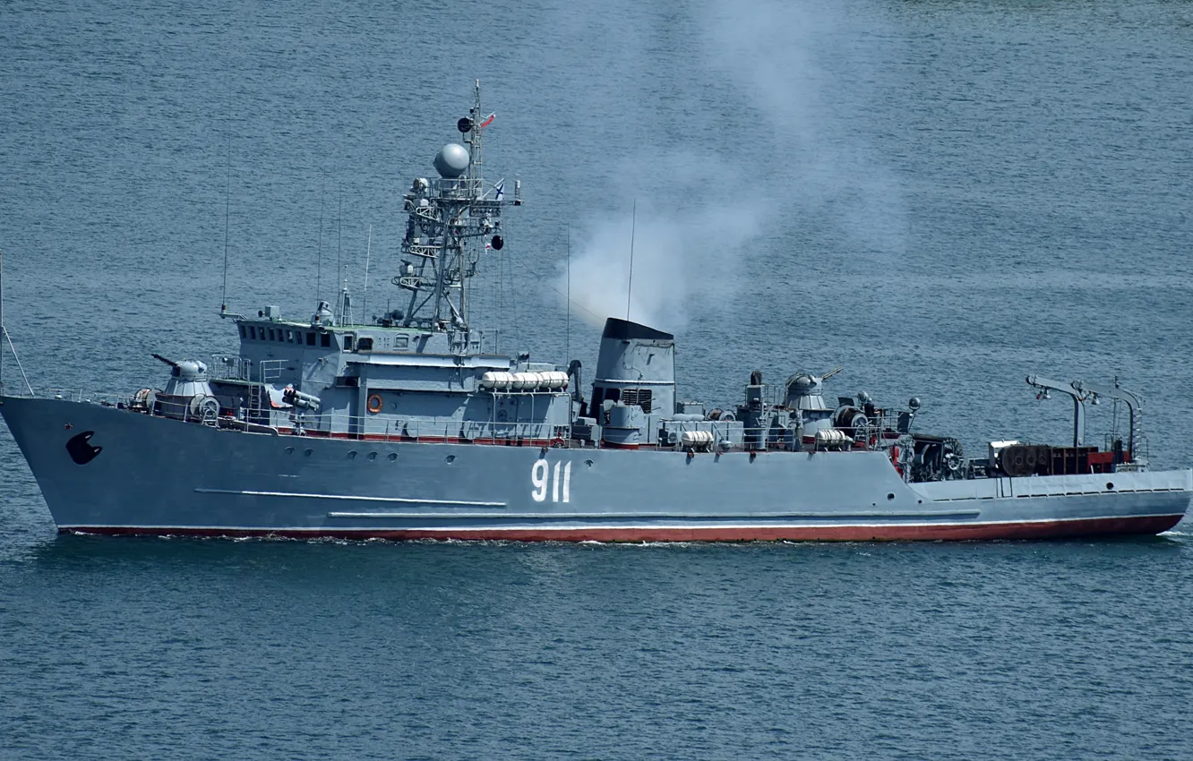 Photo wallpaper Navy, sea, minesweeper, project 266m, Ivan holubec