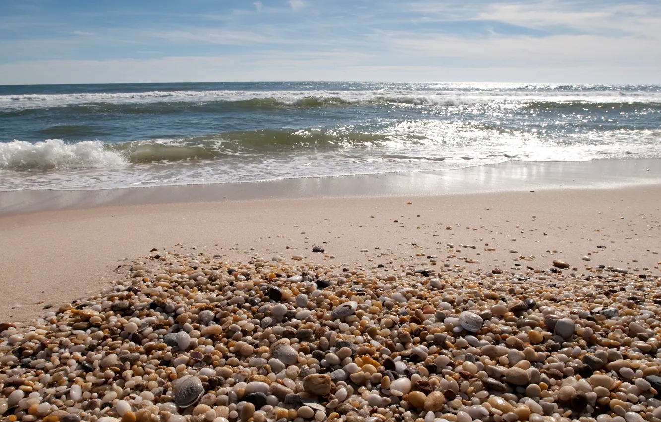 Photo wallpaper sand, sea, wave, beach, summer, shore, summer, beach