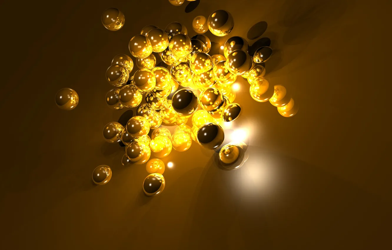 Photo wallpaper balls, abstraction, background